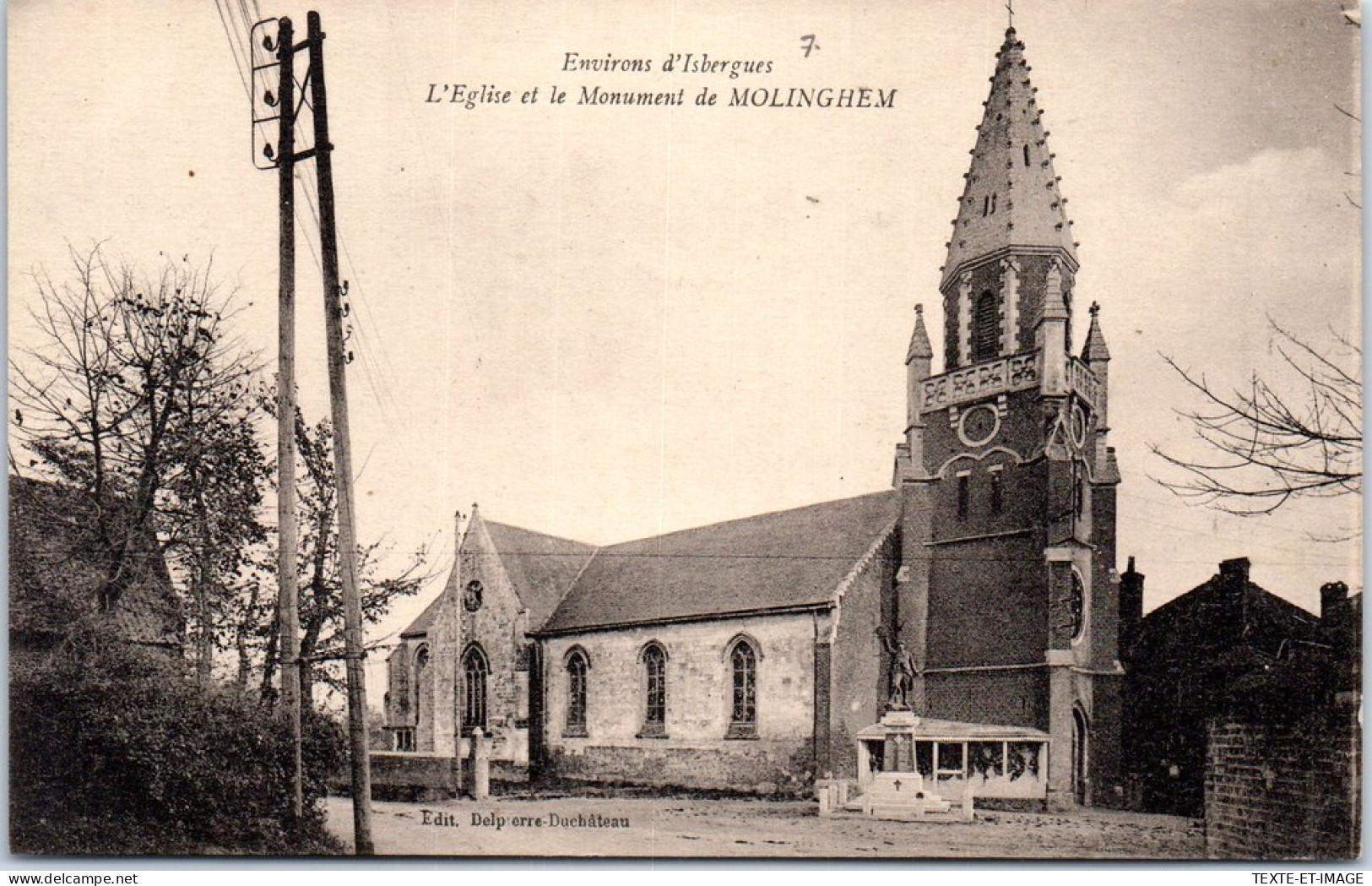 62 MOLINGHEM - L'eglise Et Le Monument  - Sonstige & Ohne Zuordnung