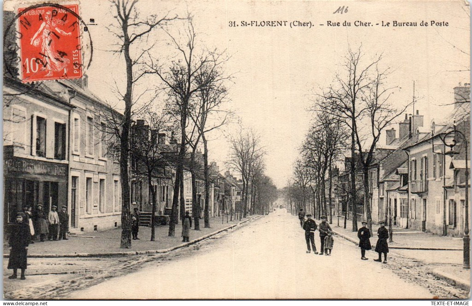 18 SAINT FLORENT - Rue Du Cher, Le Bureau De Poste  - Saint-Florent-sur-Cher