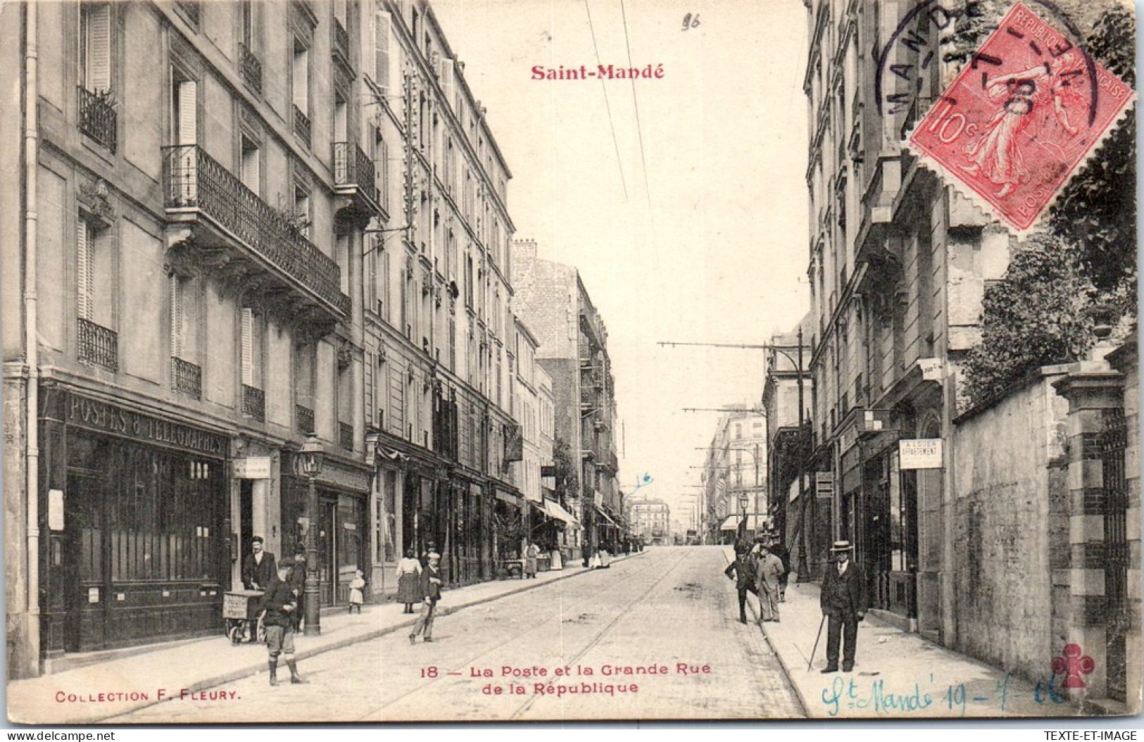 94 SAINT MANDE - La Poste, Grande Rue De La Republique  - Saint Mande