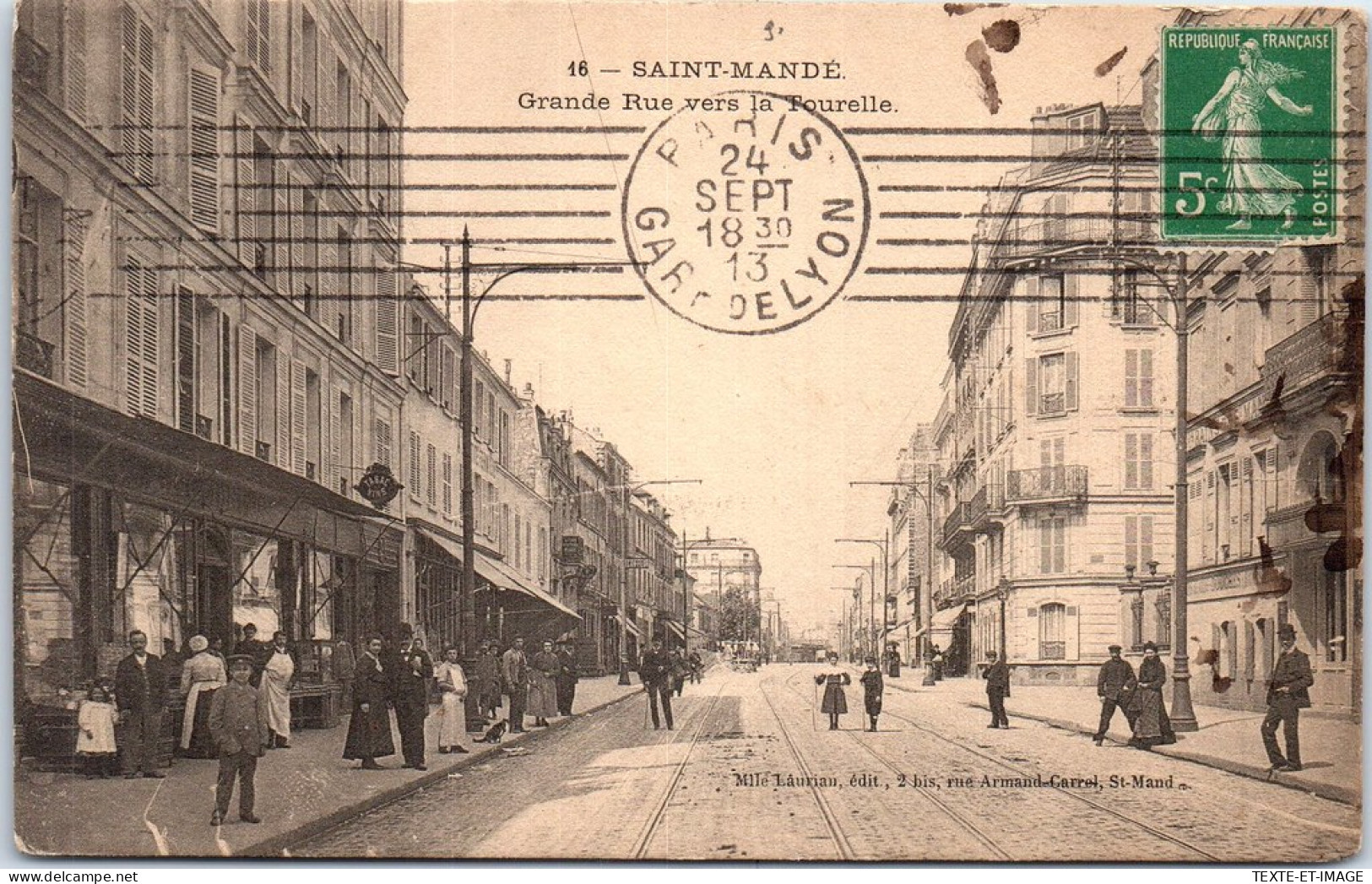 94 SAINT MANDE - Grande Rue Vers La Fourelle.  - Saint Mande