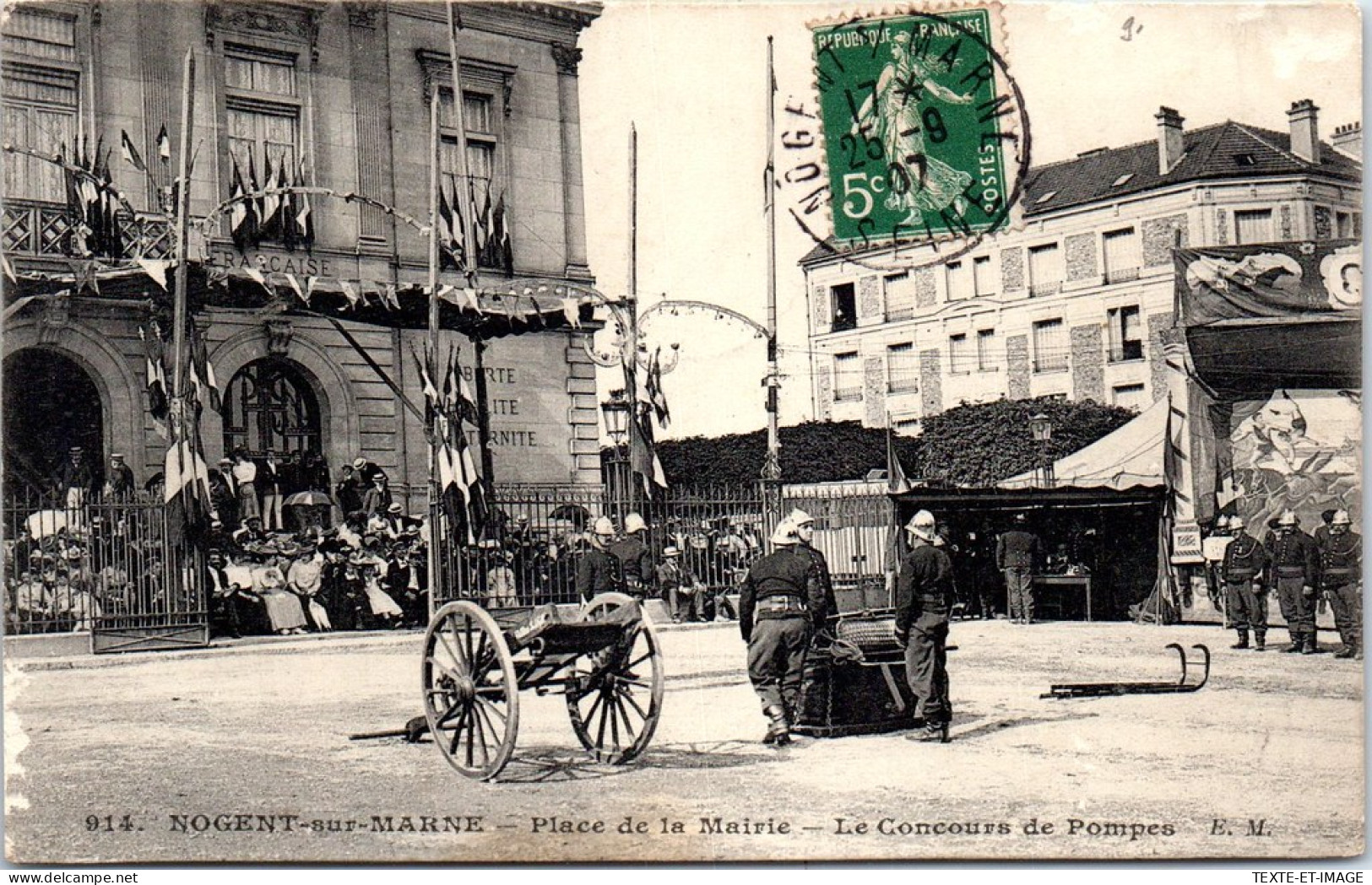 94 NOGENT SUR MARNE - Place De La Mairie, Concours De Pompes  - Nogent Sur Marne