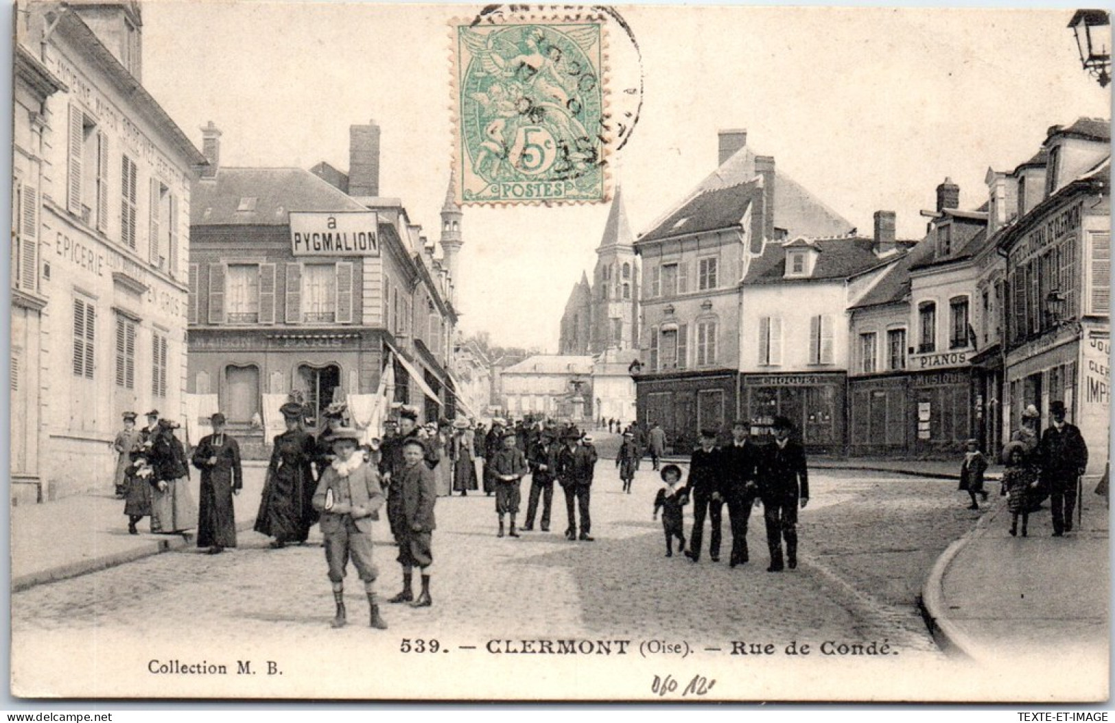 60 CLERMONT - La Rue De Conde.  - Clermont
