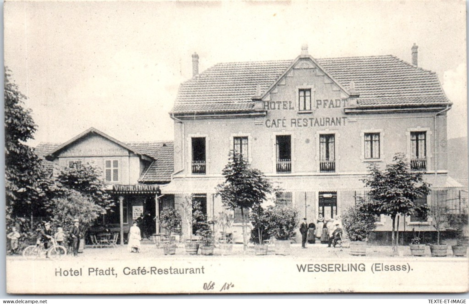 68 WESSERLING - Hotel Pfadt, Cafe Restaurant. - Sonstige & Ohne Zuordnung