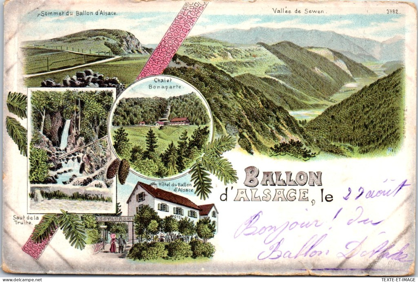 88 Carte Type Gruss Du Ballon D'alsace. - Other & Unclassified