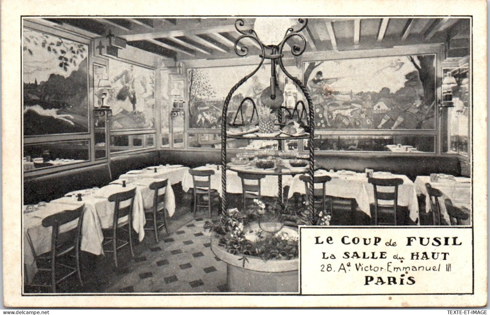 75008 PARIS - Restaurant Le Coup De Fusil  - District 08