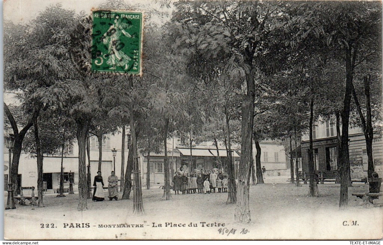 75018 PARIS - La Place Du Tertre. - Arrondissement: 18