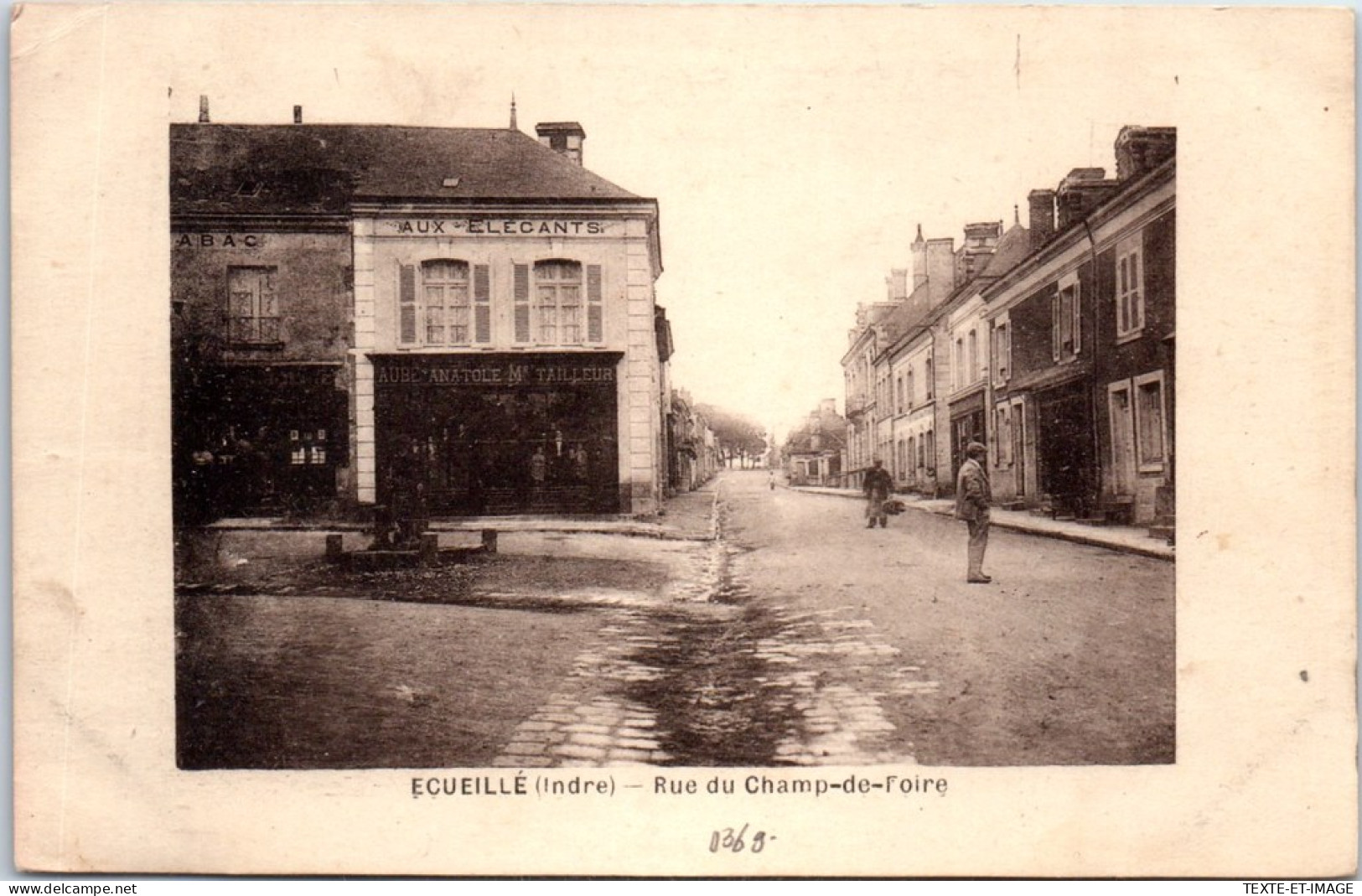 36 ECUEILLE - La Rue Du Champ De Foire. - Sonstige & Ohne Zuordnung