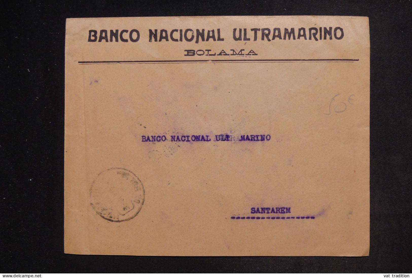 GUINÉE PORTUGAISE - Enveloppe Commerciale De Bolama Pour Santarem En 1928  - L 152501 - Portuguese Guinea