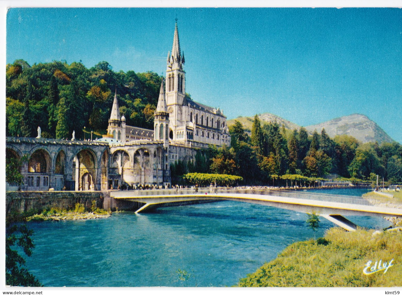 Lourdes - La Basilique, Le Gave Et Les Nouveaux Ponts - Lourdes