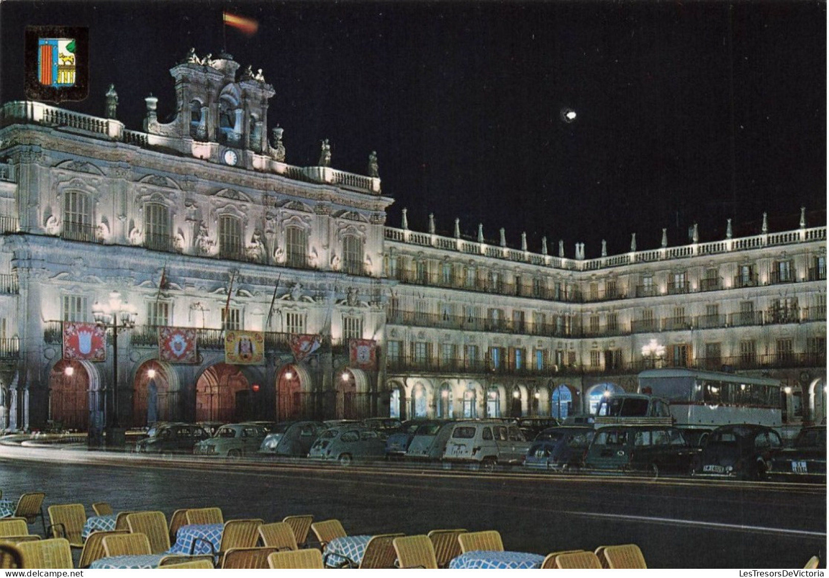 ESPAGNE - Salamanca - Plaza Mayor De Noche - Colorisé - Carte Postale - Salamanca