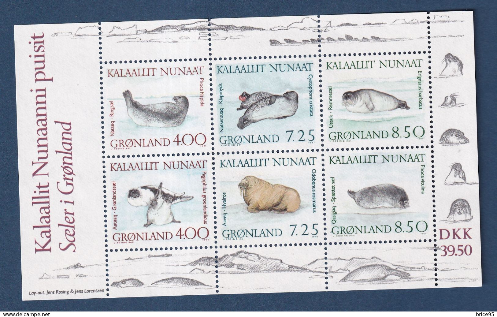 Groenland - YT Bloc N° 3 ** - Neuf Sans Charnière - 1991 - Neufs