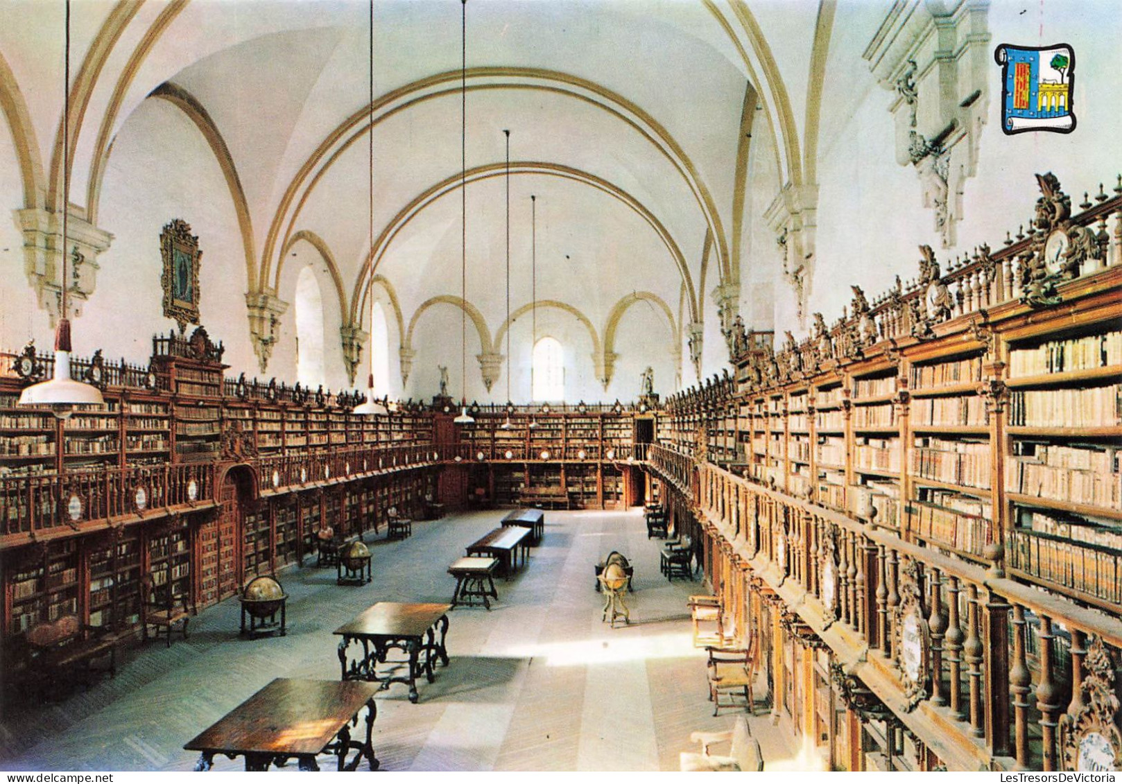 ESPAGNE - Salamanca - Universidad - Biblioteca - Colorisé - Carte Postale - Salamanca