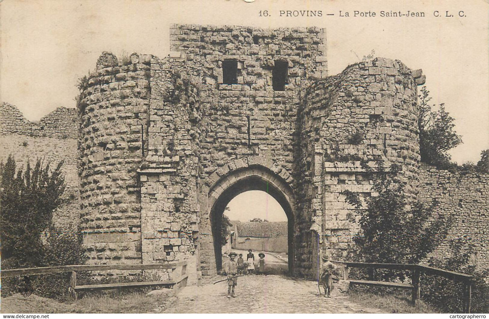 Cpa Provins Porte Saint-Jean - Provins