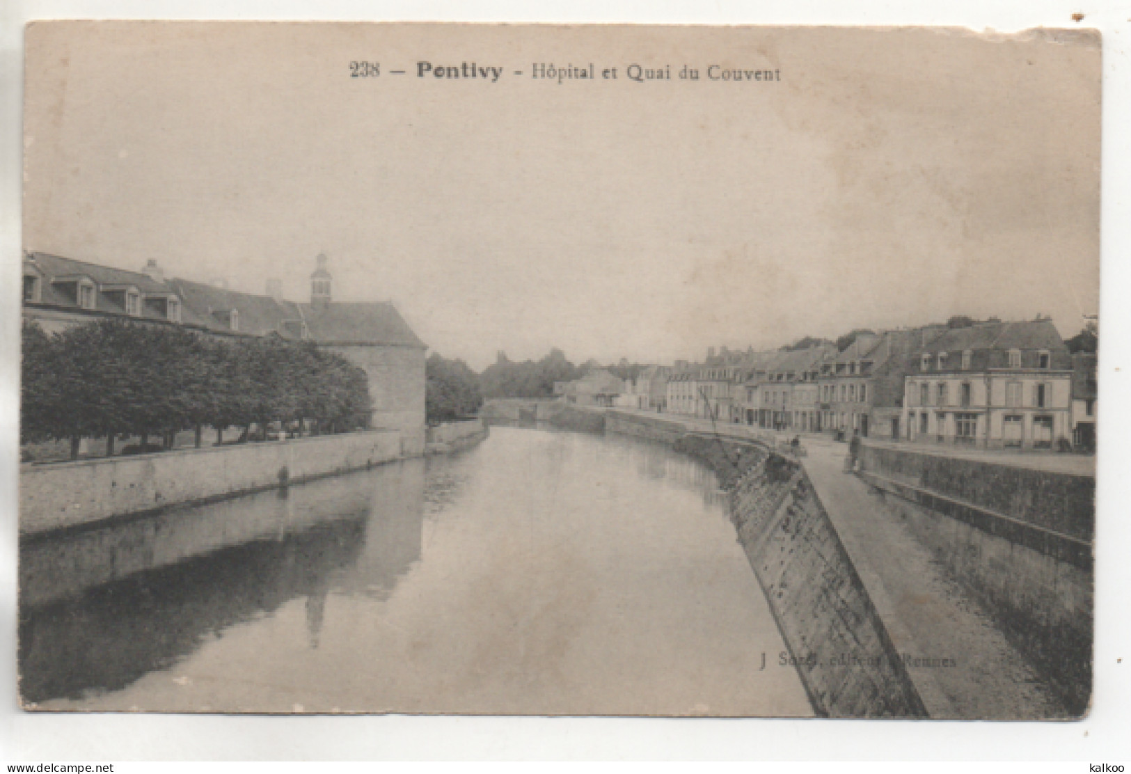 CPA ( Pontivy - Hopital Et Quai Du Couvent ) - Pontivy