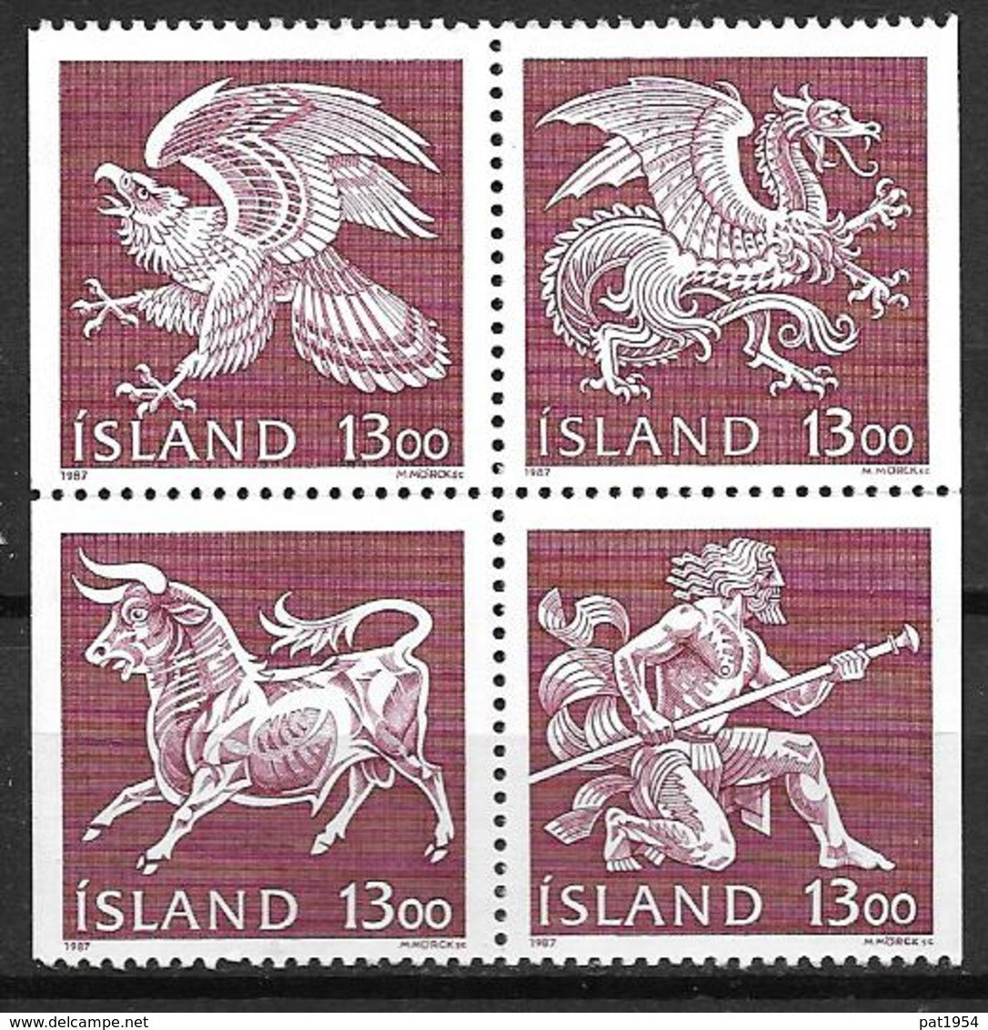 Islande 1987 N° 626/629 Neufs Armoiries - Unused Stamps