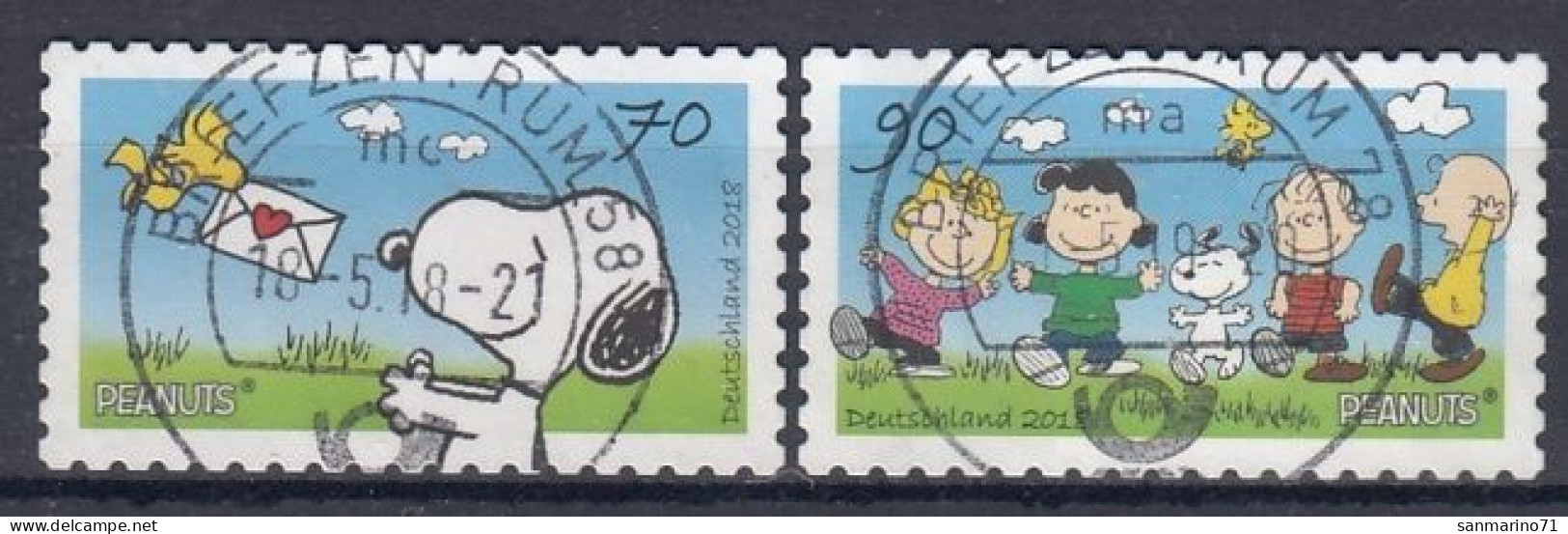 GERMANY Bundes 3371-3372,used,falc Hinged - Andere & Zonder Classificatie
