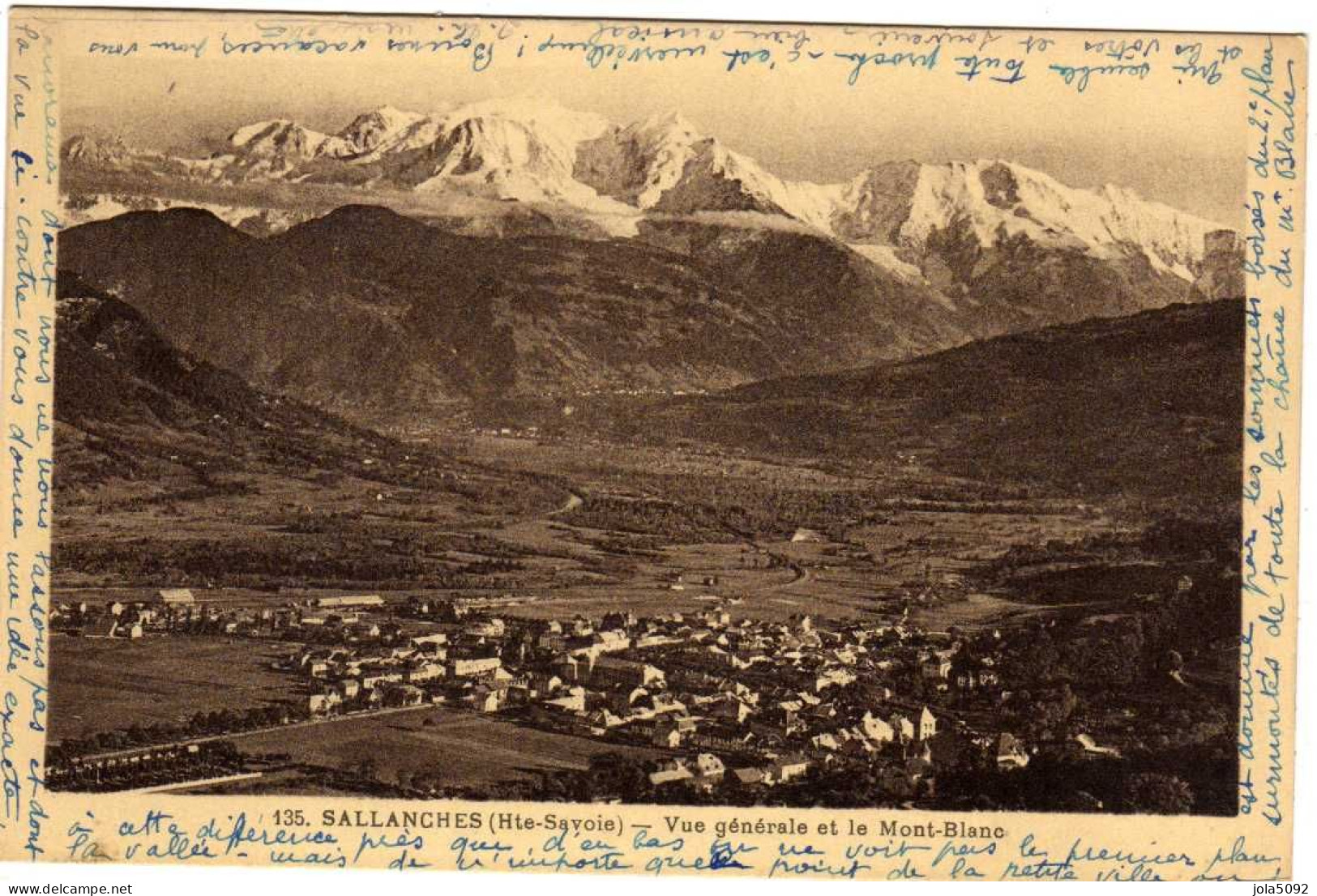 74 / SALLANCHES - Vue Générale Et Le Mont-Blanc - Sallanches