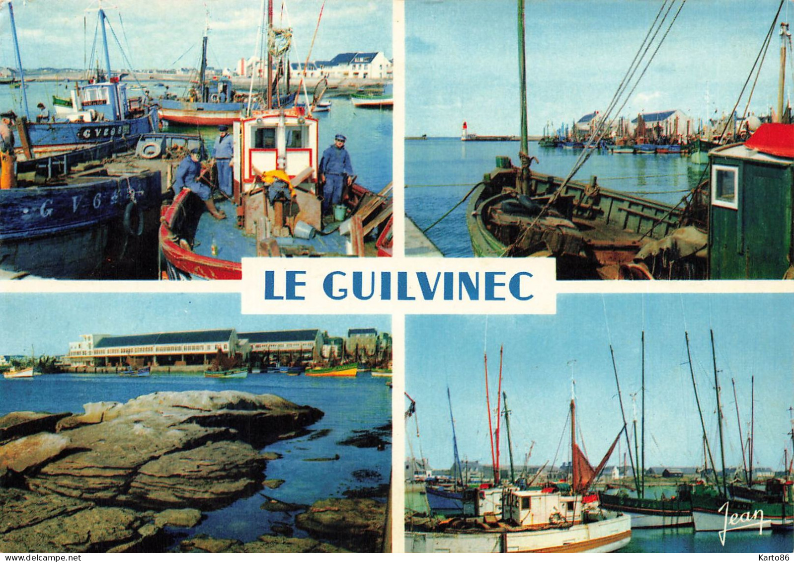 Le Guilvinec * Cp 4 Vues * Le Port Et Ses Bateaux Chalutiers - Guilvinec