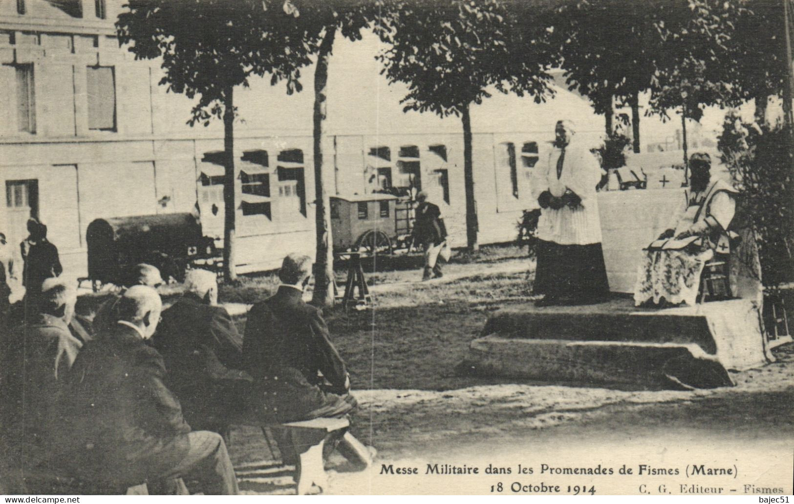 Messe Militaire Dans Les Promenade De Fismes - Fismes