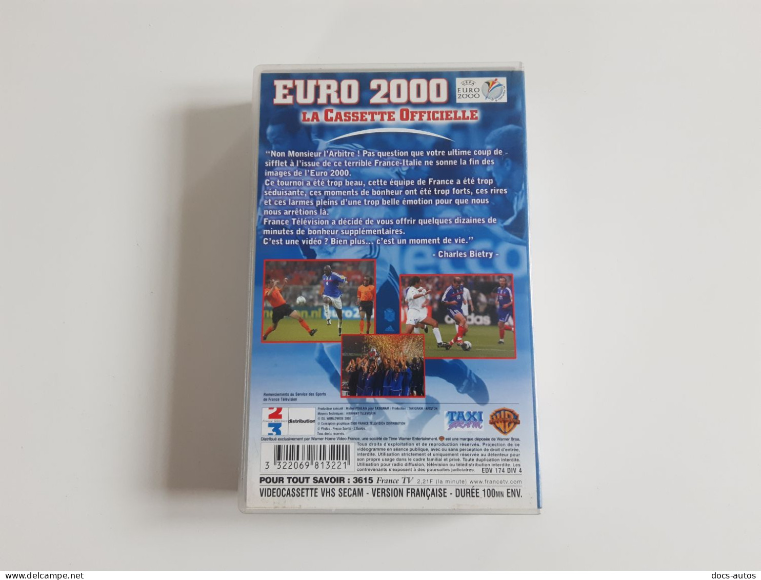 Cassette Vidéo VHS Euro 2000 - La Cassette Officielle - Football équipe De France - Deporte