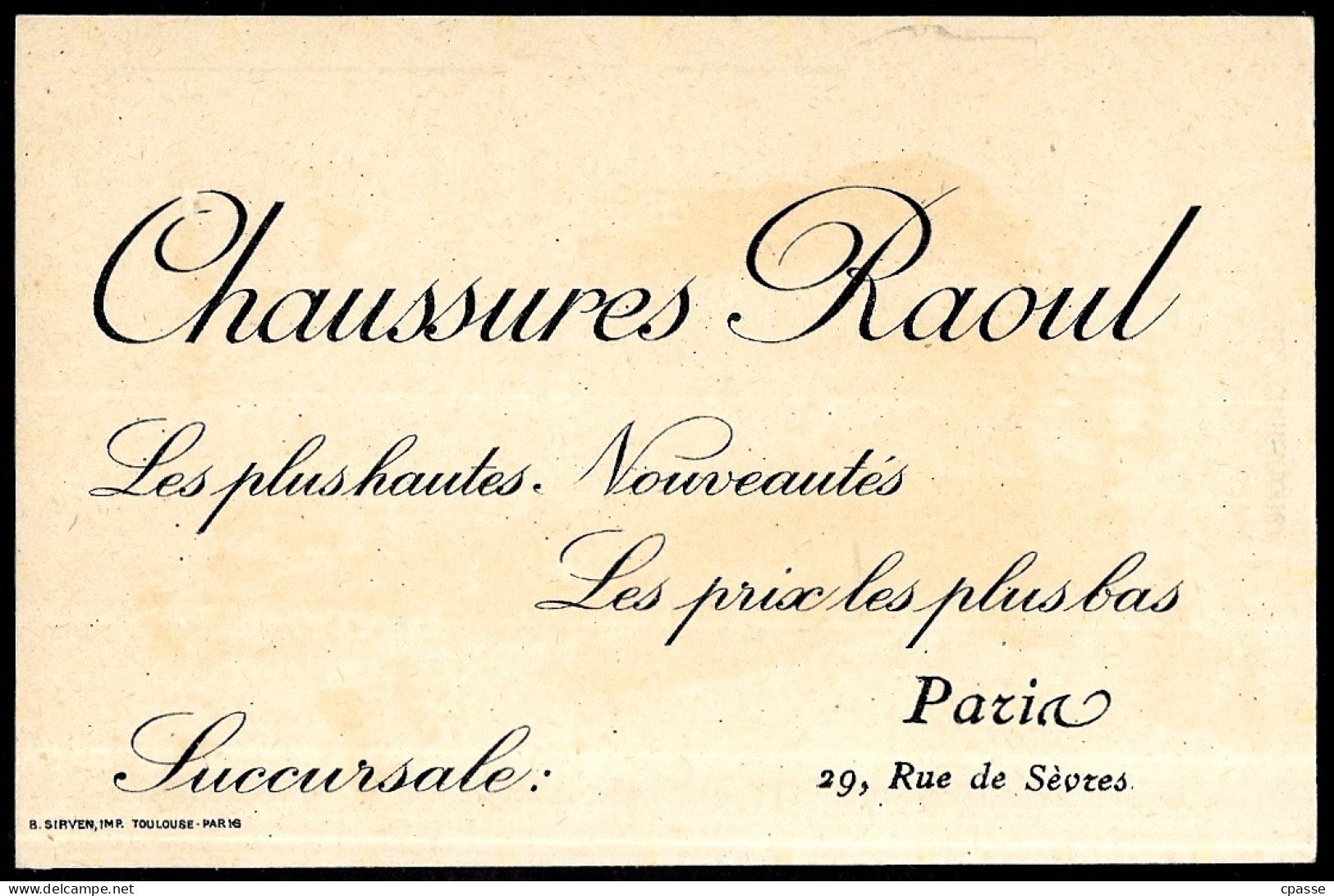 (format CPA) PUBLICITE Illustrateur "Paroles Historiques" (LA POULE Au POT) (Henri IV) Chaussures RAOUL ** Publicitaire - Publicité