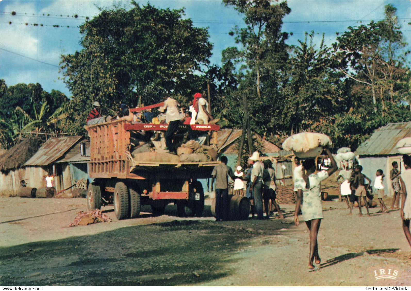 ANTILLES - Haïti - Camion De Transport Entre Cap Haïtien Et Port Au Prince - Animé - Carte Postale - Haïti