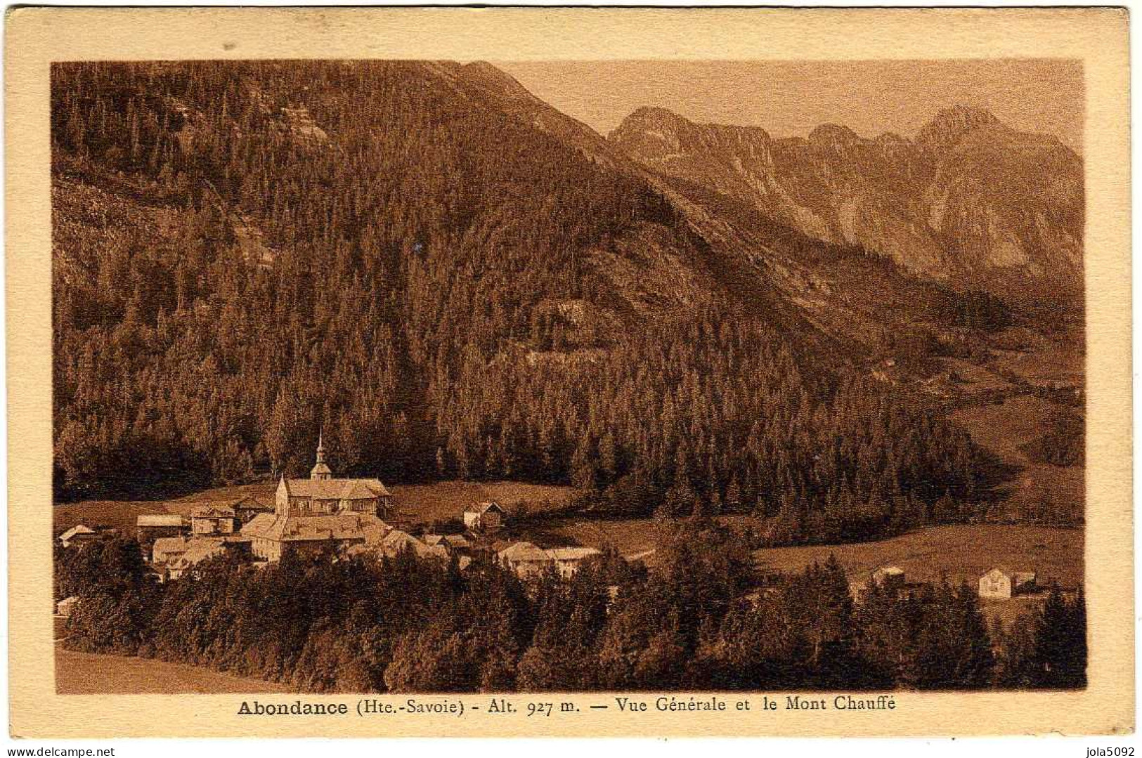 74 / ABONDANCE - Vue Générale Et Le Mont Chauffé - La Chapelle-d'Abondance