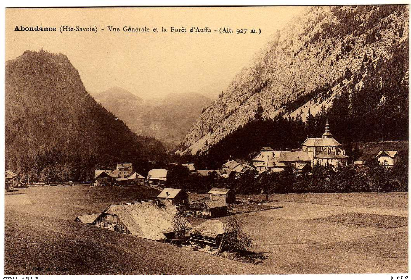 74 / ABONDANCE - Vue Générale Et La Forêt D'Auffa - La Chapelle-d'Abondance