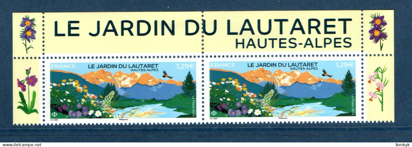 France 2024. Haut De Feuille Le Jardin Du Lautaret (Hautes-Alpes)** - Neufs