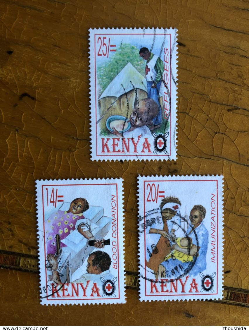 Kenya 1996 Red Cross (part Set) Fine Used - Kenia (1963-...)