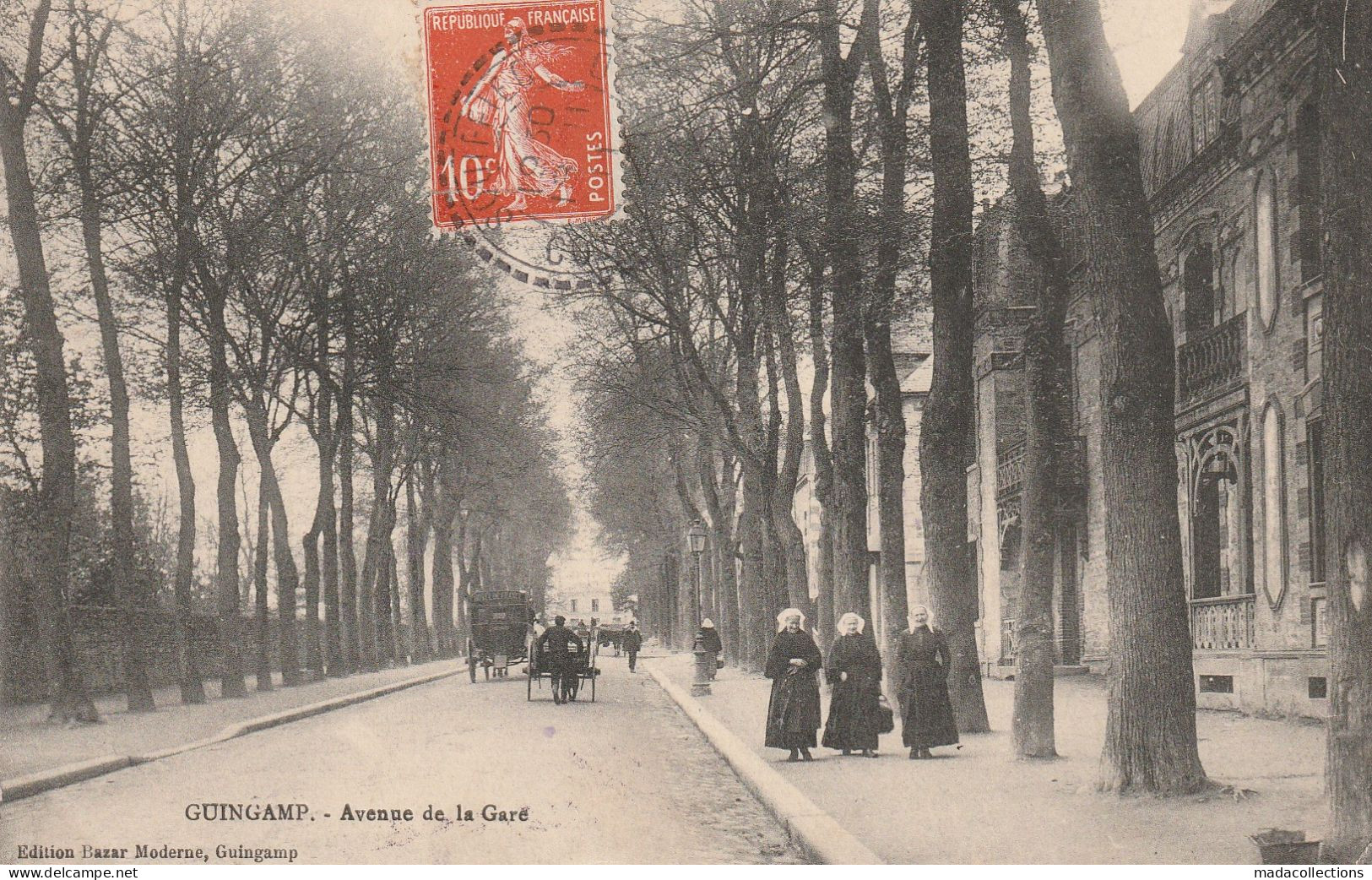 Guingamp (22 - Côtes D'Armor) Avenue De La Gare - Guingamp