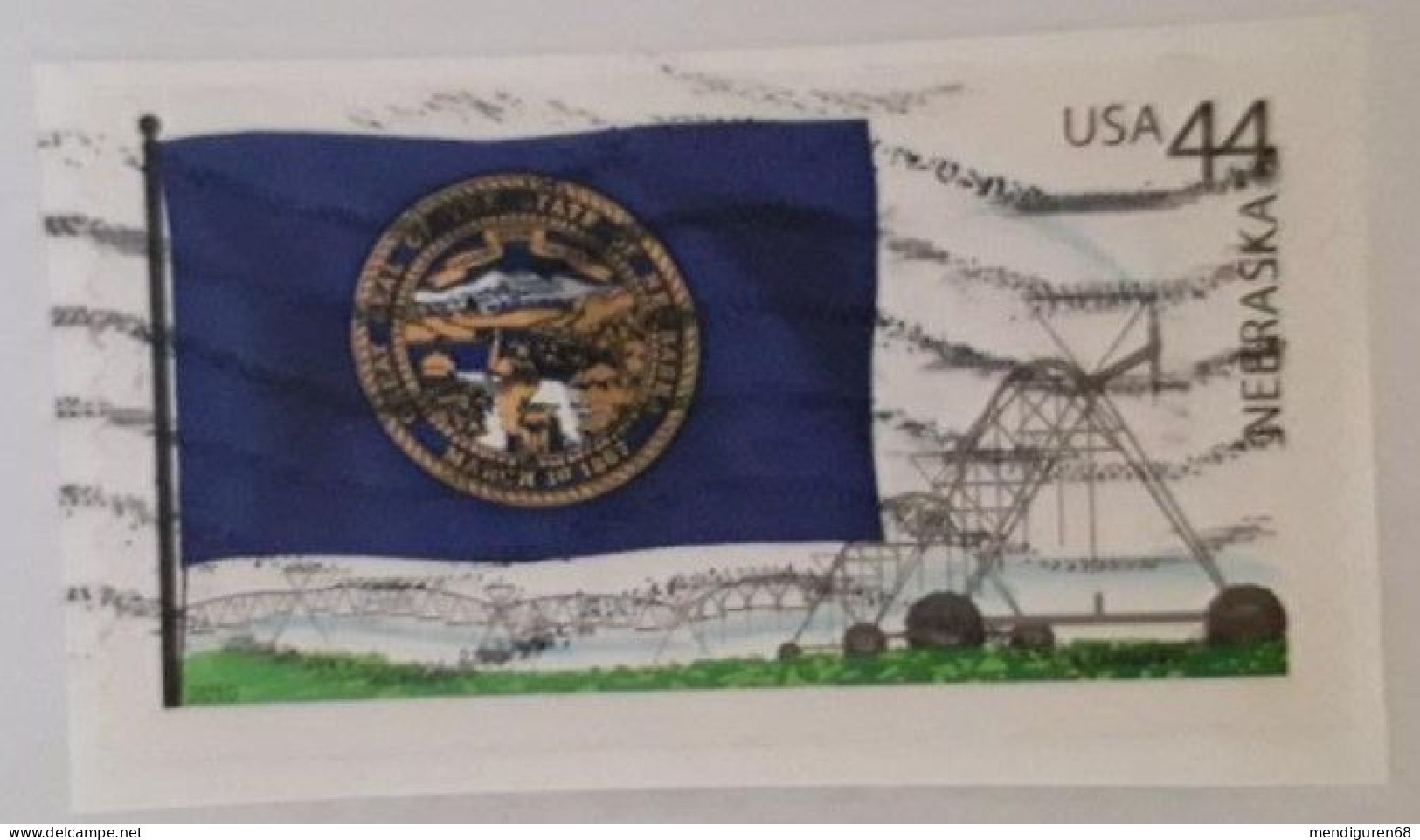 VEREINIGTE STAATEN ETATS UNIS USA 2008 FLAGS 4 OF OUR NATION: NEBRASKA STATE USED PAPER SN 4305 YT 4259 MI 4596 SG 5125 - Used Stamps