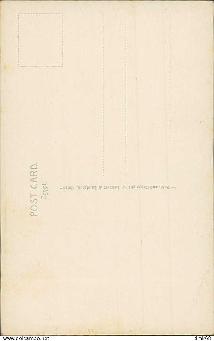 EGYPT - CAIRO - NATIVE QUARTER - PUBLISHERS LEHNERT & LANDROCK - RPPC POSTCARD 1920s (12674) - Cairo
