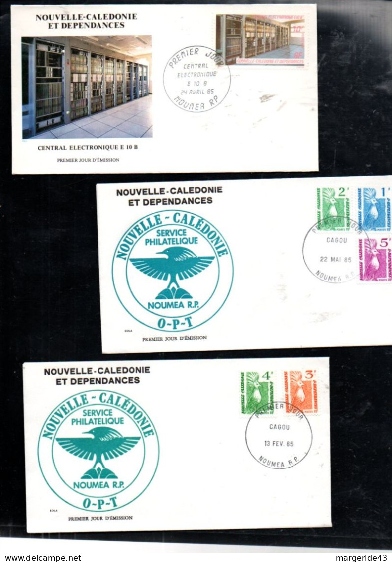 NOUVELLE CALEDONIE LOT DE 45 FDC - Kilowaar (max. 999 Zegels)