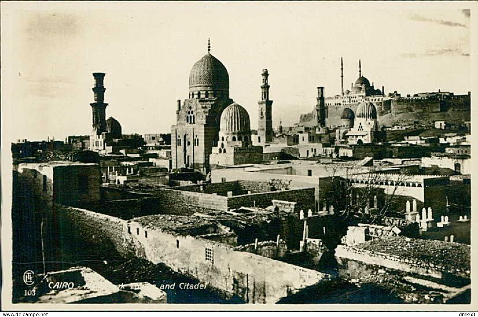 EGYPT - CAIRO - CITADEL - PUBLISHERS LEHNERT & LANDROCK - RPPC POSTCARD 1920s (12675) - Caïro