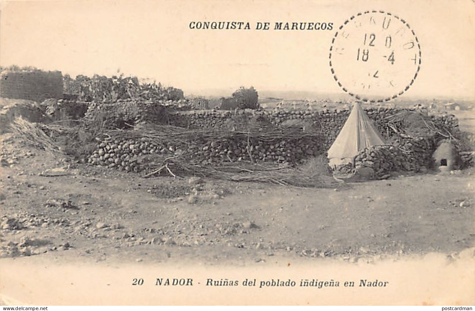 Conquista De Marruecos - NADOR - Ruiñas Del Poblado Iñdigeña En Nador - Ed. Boumendil 20 - Sonstige & Ohne Zuordnung