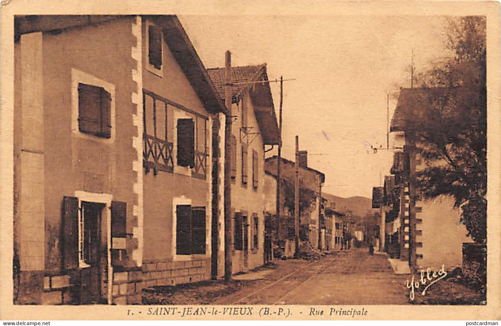 SAINT JEAN LE VIEUX (64) Rue Principale - Ed. Yobled 1 - Andere & Zonder Classificatie