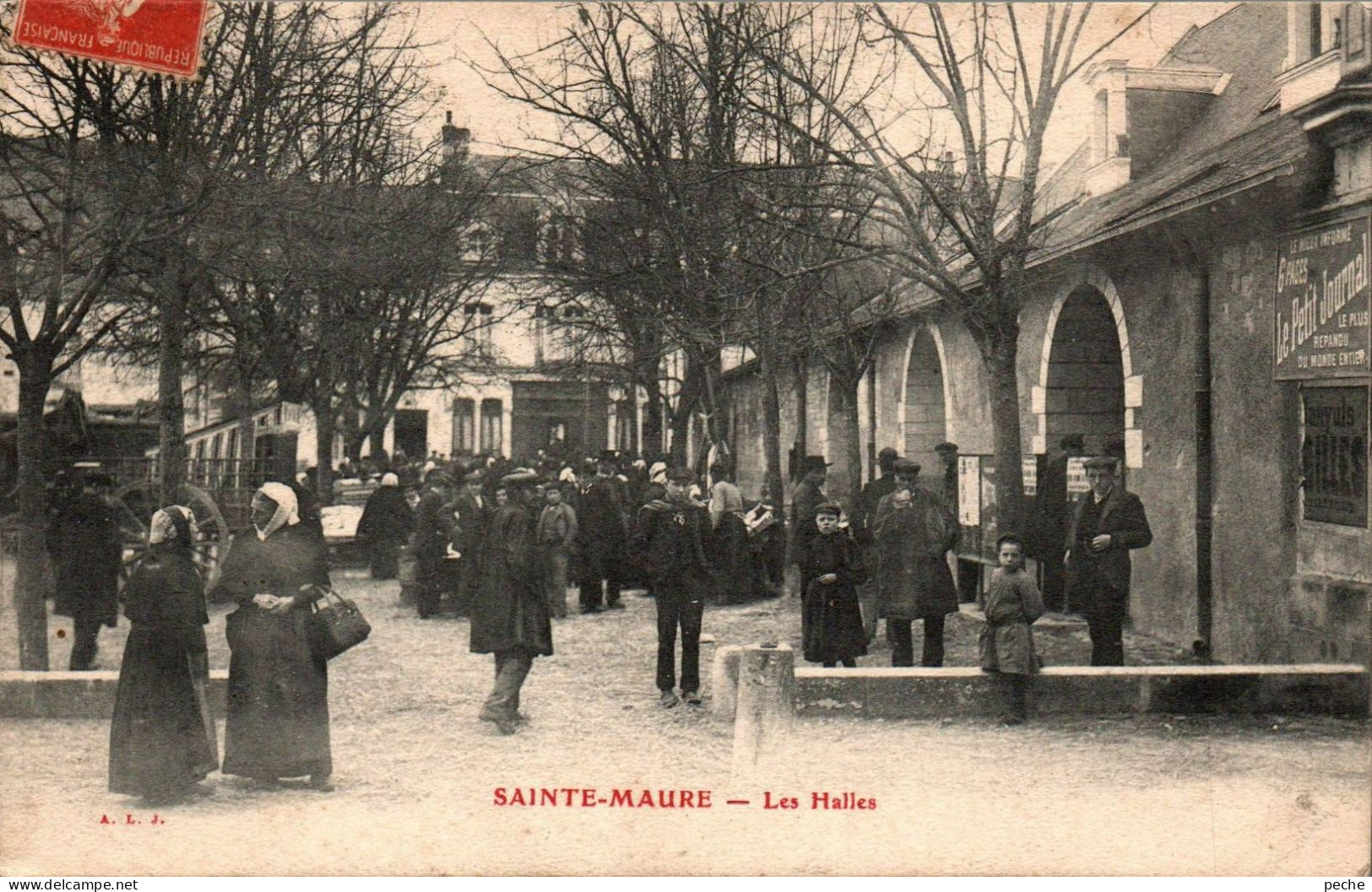 N°2590 W -cpa Sainte Maure -les Halles- - Sonstige & Ohne Zuordnung