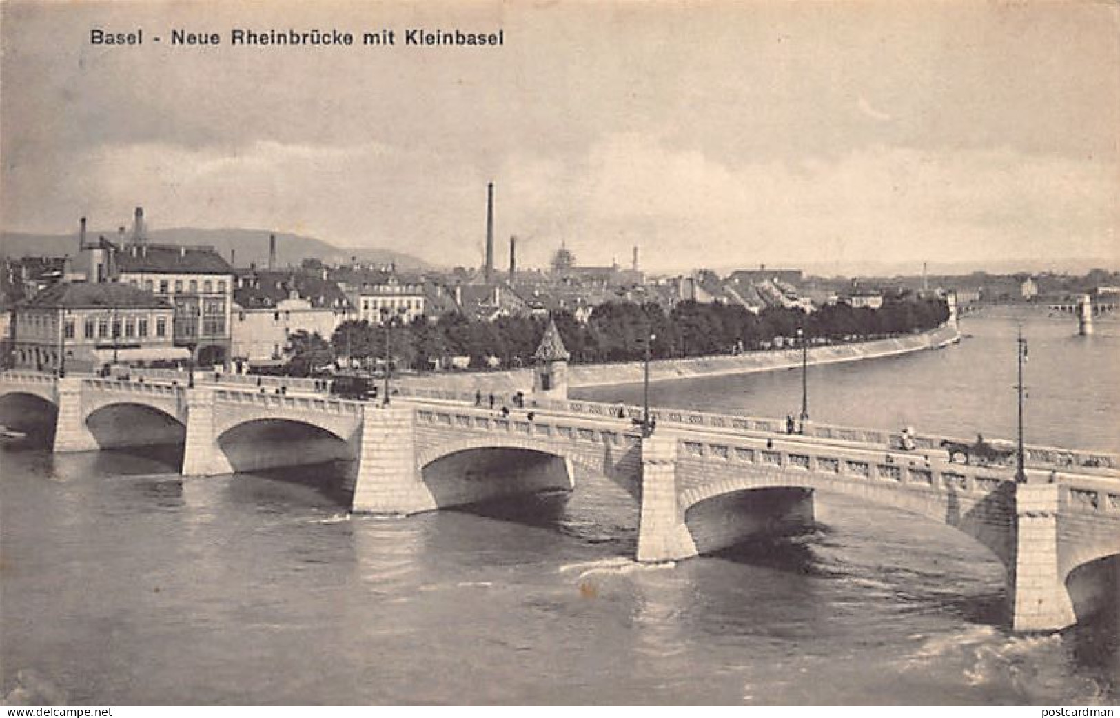 BASEL - Neue Rheinbrücke Mit Kleinbasel - Verlag Rath-Feldmann 3608 - Basilea