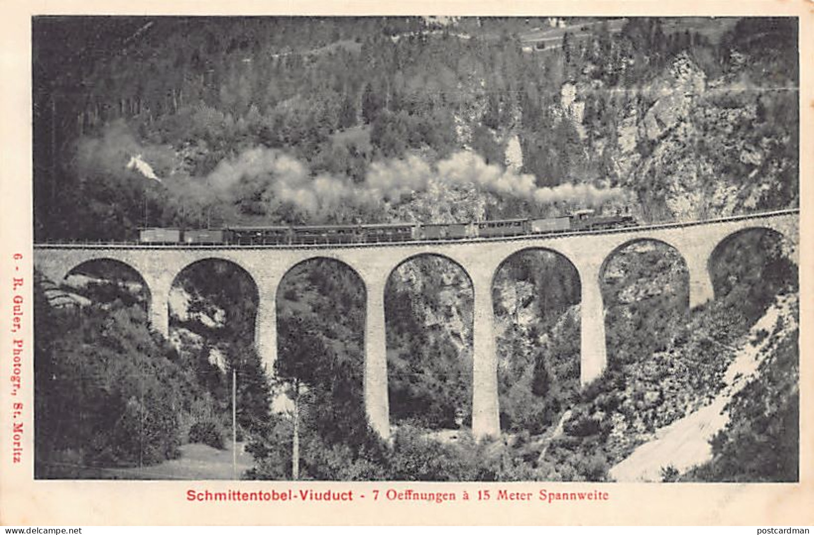 Schweiz - SCHMITTEN (GR) Schmittentobel Landwasserviadukt - Verlag R. Guler 6 - Schmitten