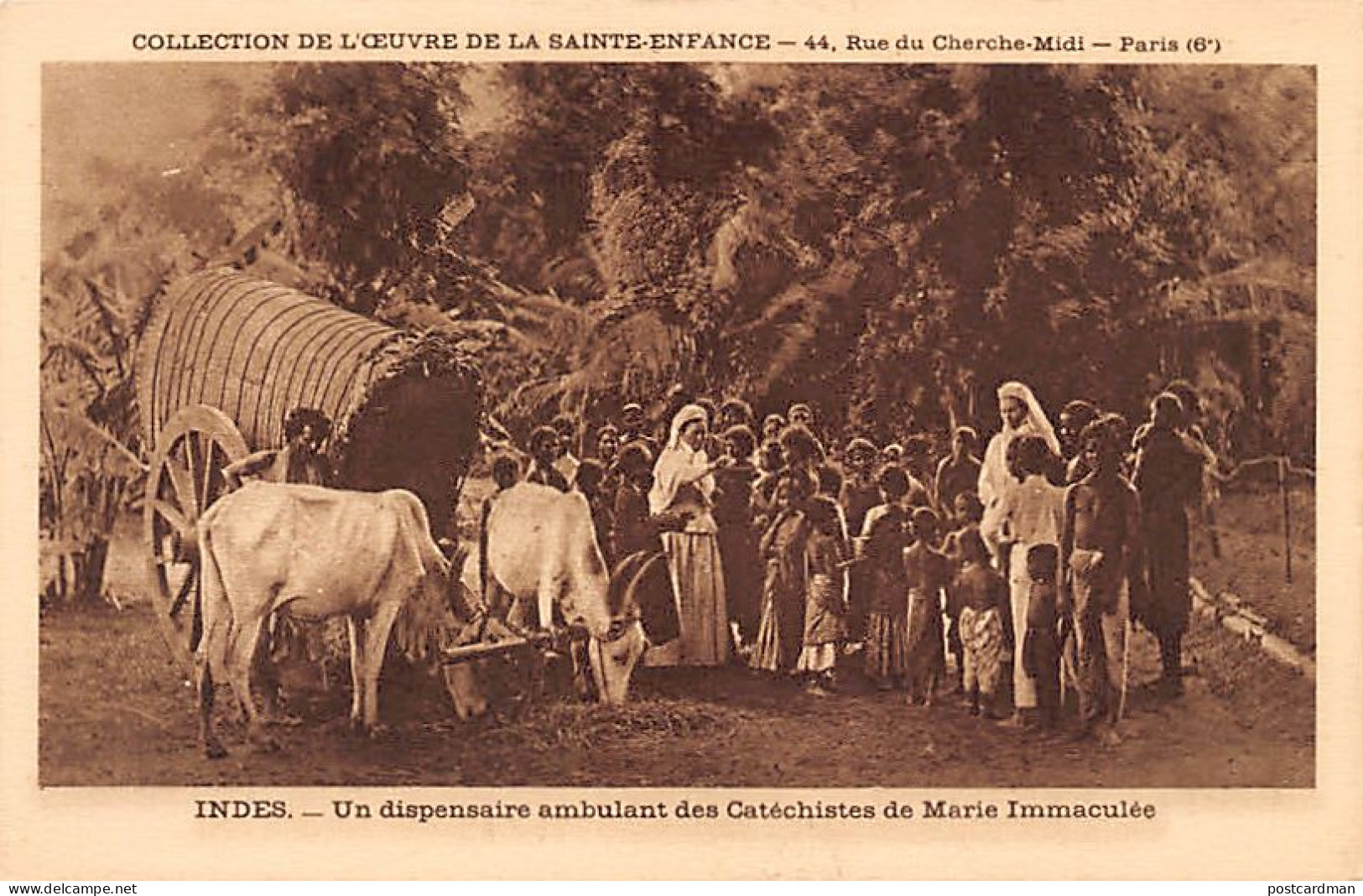 India - A Mobile Dispensary Of The Missionary Catechists Of Mary Immaculate - Publ. Oeuvre De La Sainte-Enfance  - Inde