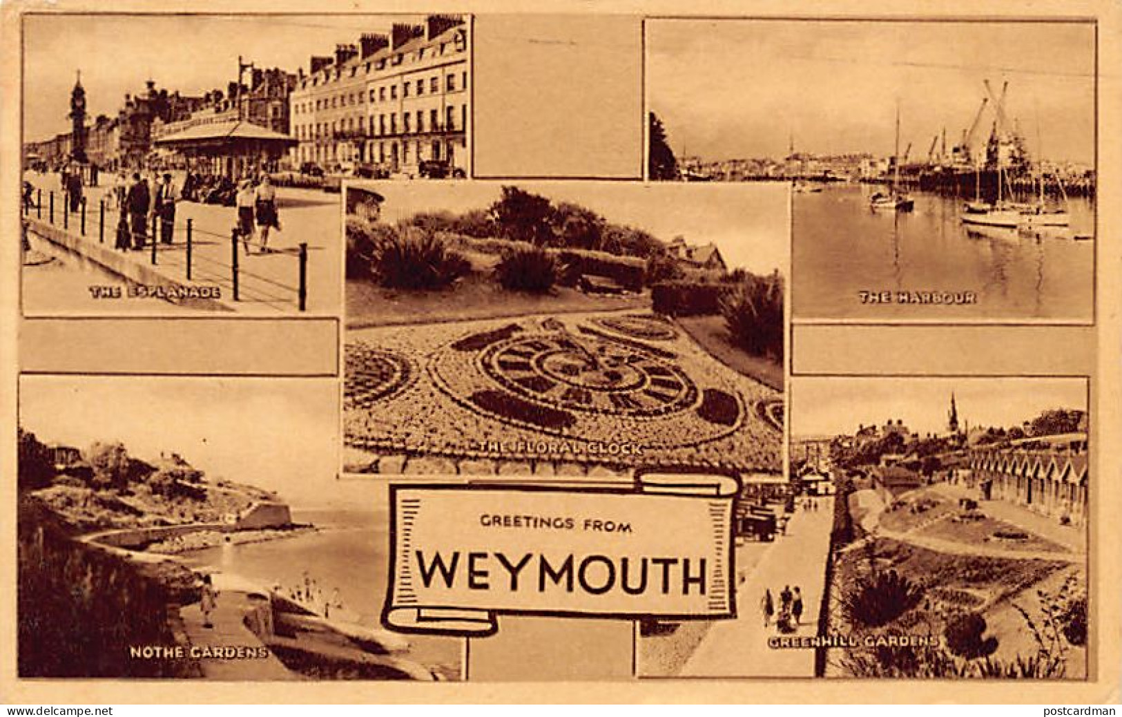 England - Dor - WEYMOUTH Greetings From Weymouth - Weymouth