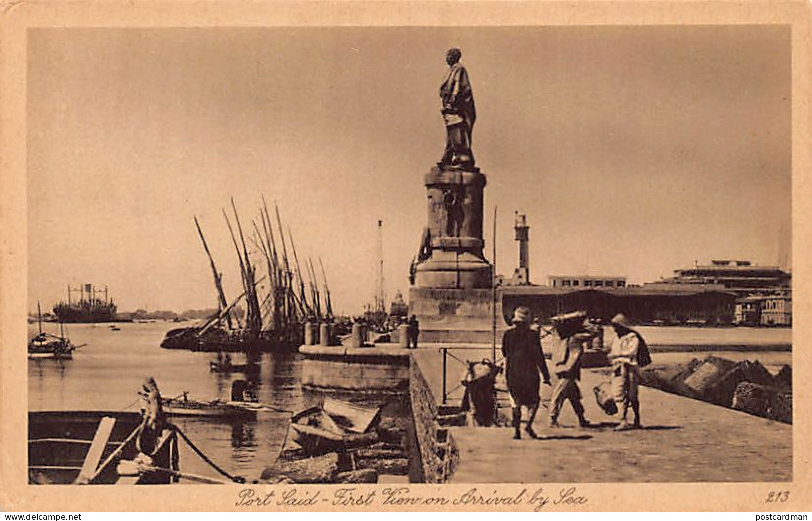 Egypt - The Suez Canal - Ferdinand De Lesseps' Statue - Publ. Lehnert & Landrock 213 - Other & Unclassified