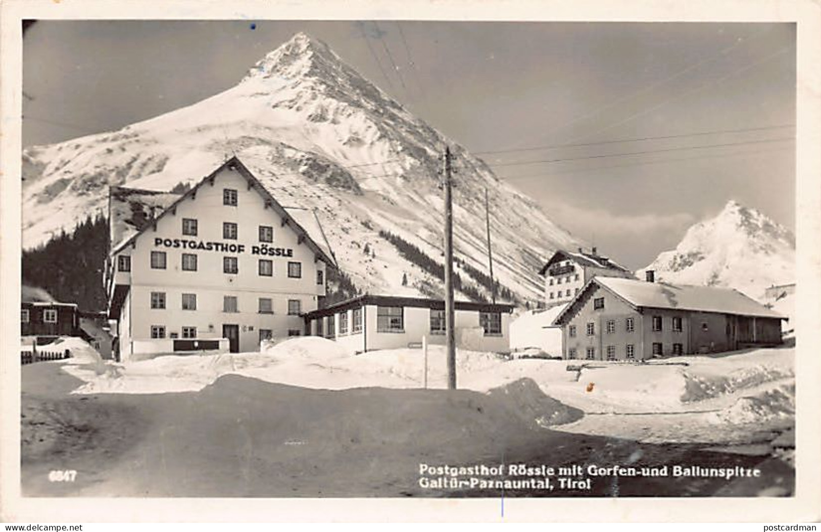 Österreich - Galtür (T) Postgasthof Rössle -  Gorfen-und Ballunspitze - Galtür-Paznauntal - Galtür