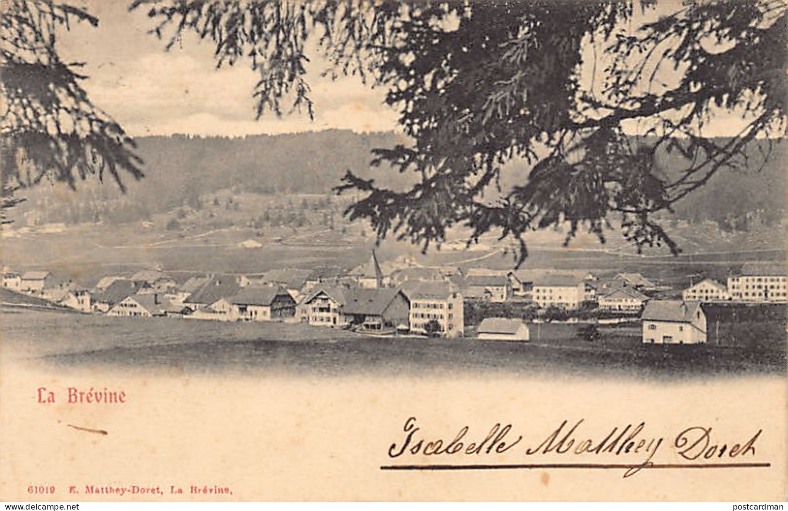 Suisse - La Brévine (NE) - Vue Générale - Ed. E. Matthey-Doret 61019 - La Brévine