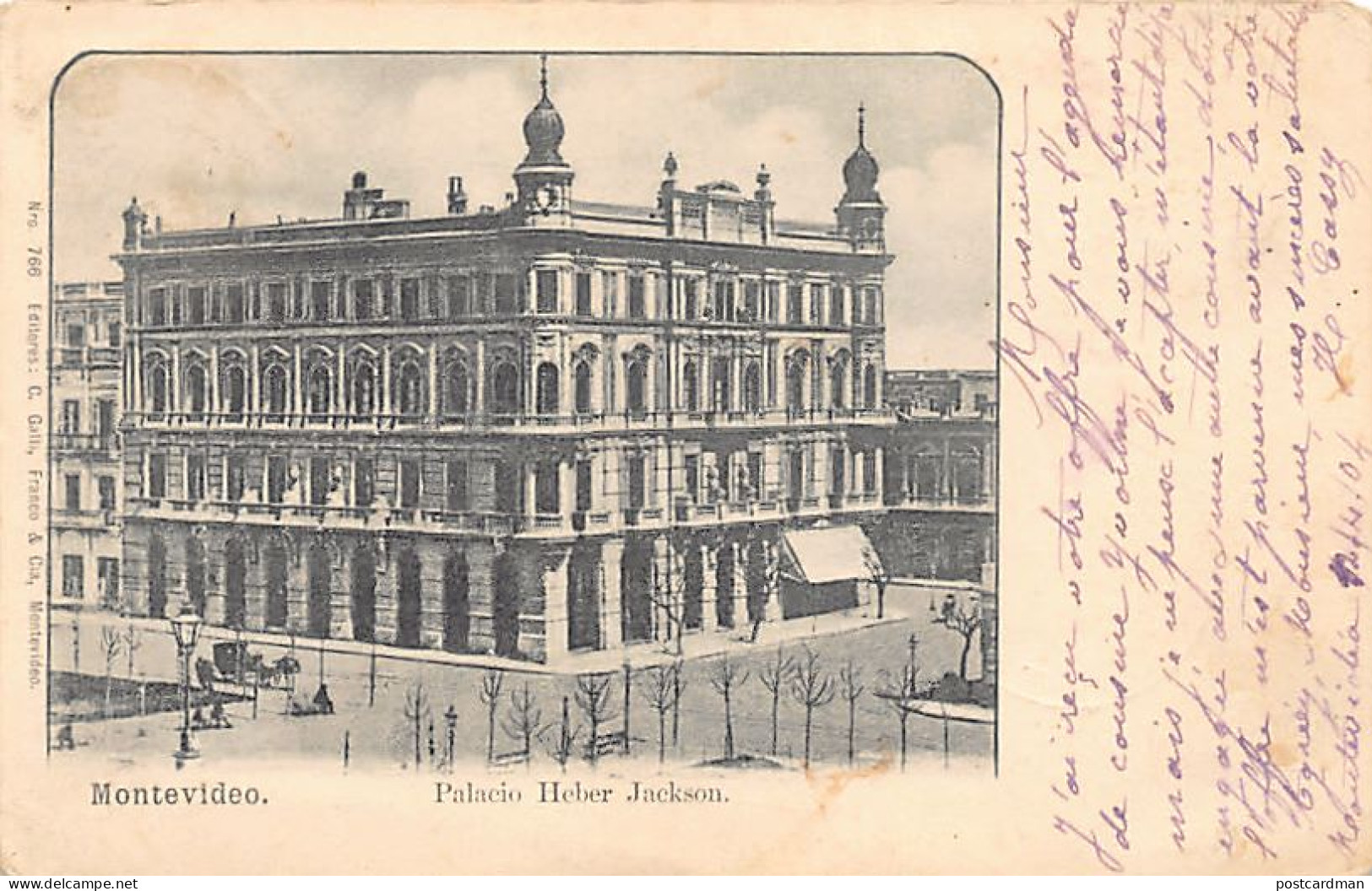 Uruguay - MONTEVIDEO - Palacio Heber Jackson - Ed. C. Galli 766 - Uruguay