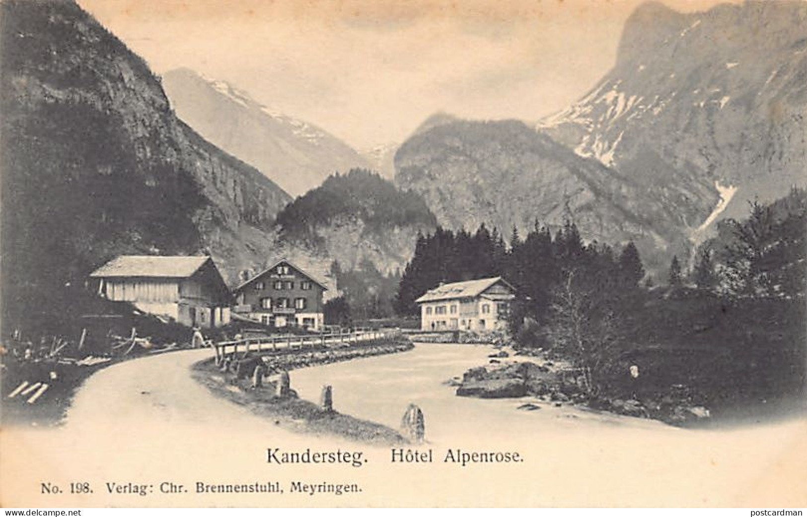 KANDERSTEG (BE) Hôtel Alpenrose - Ed. Chr. Brennenstuhl 198 - Kandersteg