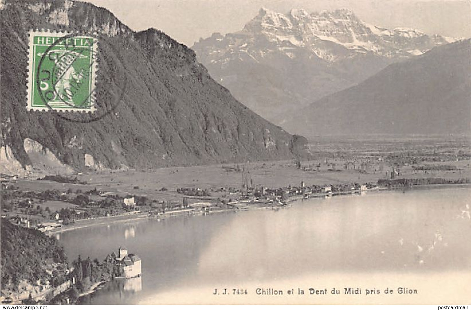 Chillon (VD) Dent Du Midi Pris De Glion Jullien Frères Phot. Editeurs Genève - Sonstige & Ohne Zuordnung