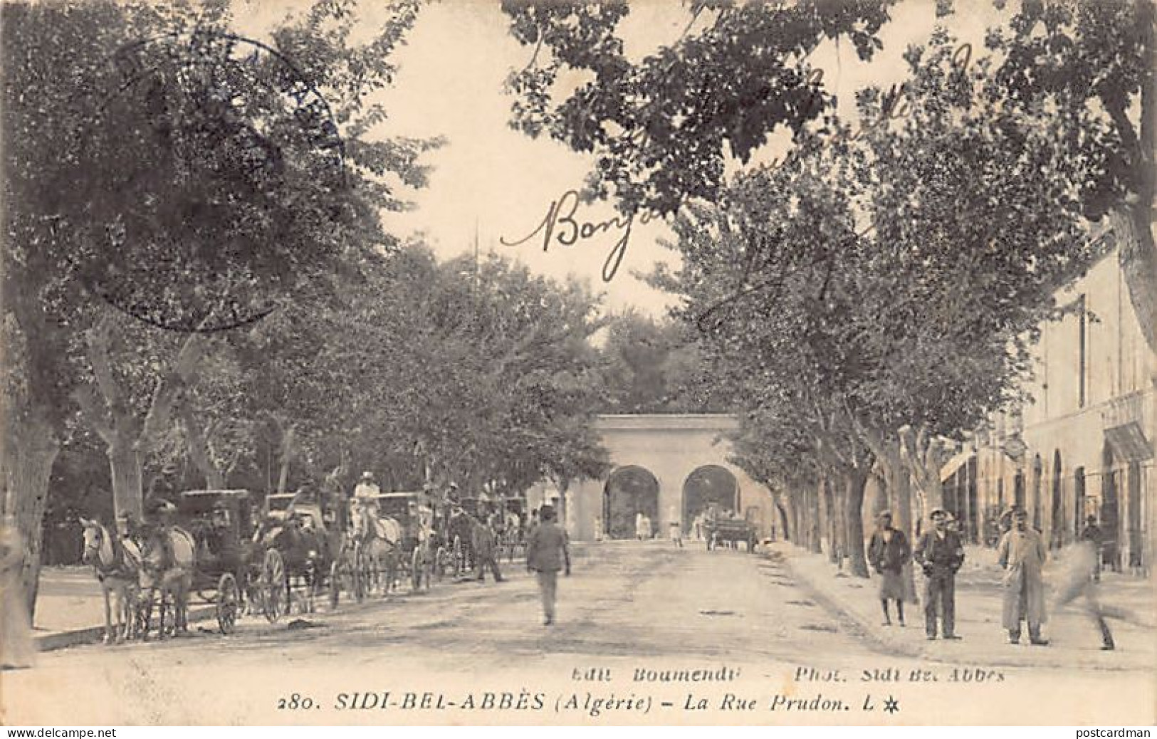 Algérie - SIDI BEL ABBÈS - La Rue Prudon - Ed. Boumendil 280 - Sidi-bel-Abbès