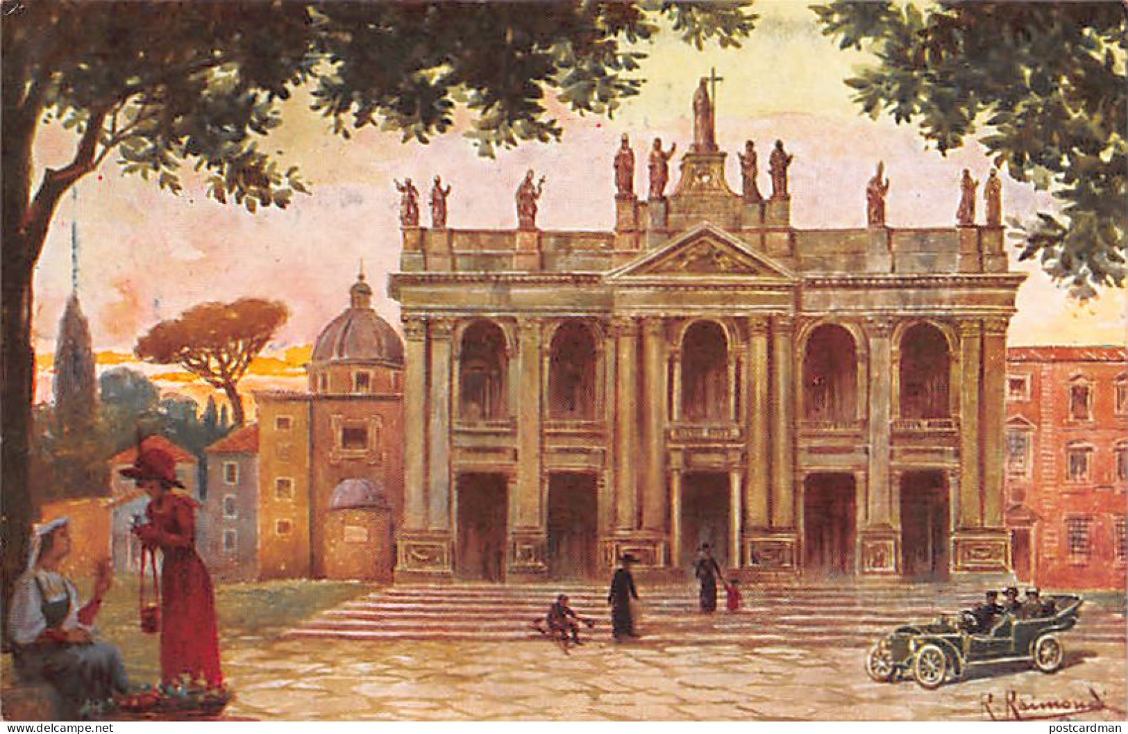 ROMA - Basilica Di S. Giovanni Laterano - Dipinto Di R. Raimondi - Ed. A. Scrocchi - Autres & Non Classés